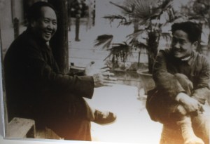 Mao Anying & father in April 1949
