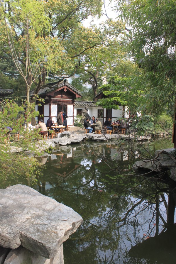 Carp pond in the Eight Sights Garden