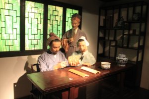 Tableau of Bamboo Carving