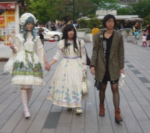 Shirt Lolita Fashion Fans on Golden Street