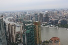 At 7 O'clock The Huangpu River turning westwards