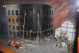 Fire Department and Fire-Fighting Scene