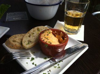The Shed, Falmouth with lunch cooked by my son