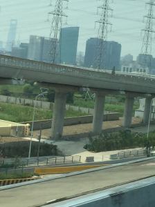 Banked Curve of Other Track In the Foreground