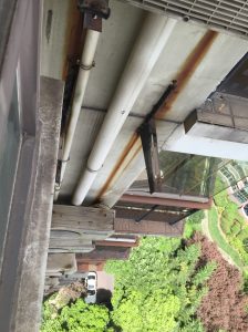 The view down 17 floors from the Bedroom Window