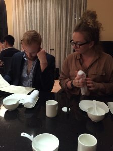 Charlie Studying the Menu