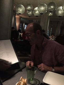 Making sure the menu was in the light
