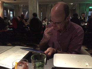 Richard trying to figure out how to place our order