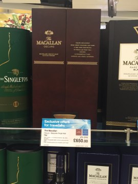 The Macallan Oscuro @£650 a bottle